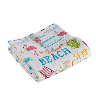 Thumbnail 4: Levtex Home Levtex Home Coastal Beach Days Quilted Reversible Throw 