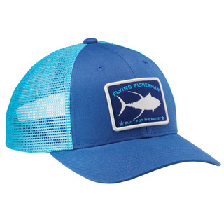 Thumbnail 1: Flying Fisherman Flying Fisherman Mens Blue Yellowfin Tuna Patch Trucker Hat 