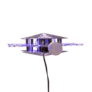 Thumbnail 7: Kurt Adler Kurt Adler 9-Inch Blue and White LED Rotating Snowflake. 
