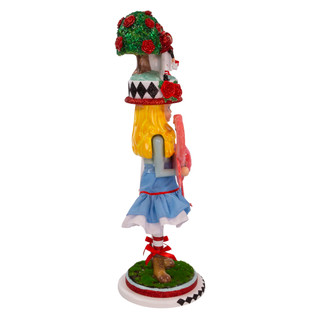 Thumbnail 2: Disney Kurt Adler 19-Inch Hollywood Alice with Flamingo Nutcracker 