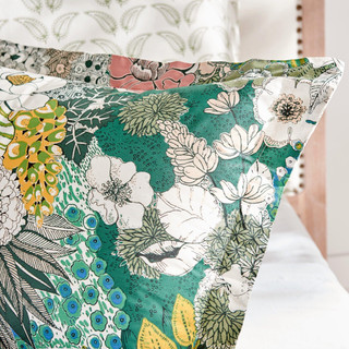 Thumbnail 8: Levtex Home Levtex Home Bettina Green Floral Duvet Cover 
