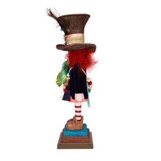 Thumbnail 3: Disney Kurt Adler 18-Inch Hollywood Mad Hatter Nutcracker. 