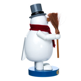 Thumbnail 4: RUDOLPH Kurt Adler 10-Inch Wooden Frosty the Snowman Nutcracker. 