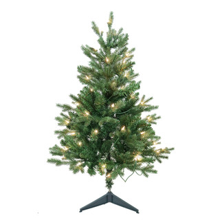 Thumbnail 1: Kurt Adler 3-Foot Pre-Lit Clear Incandescent Jackson Christmas Tree 