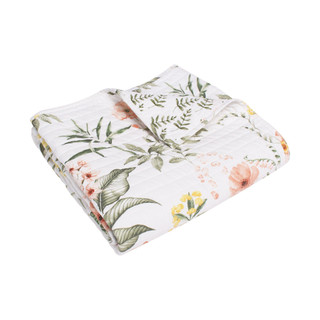 Thumbnail 4: Levtex Home Levtex Home Reversible Floral Vivina Quilted Throw 
