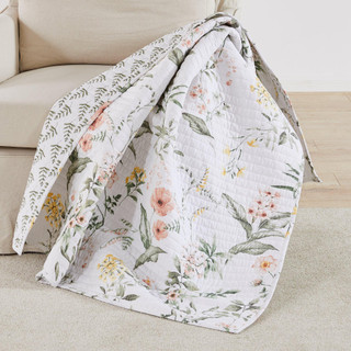 Thumbnail 1: Levtex Home Levtex Home Reversible Floral Vivina Quilted Throw 