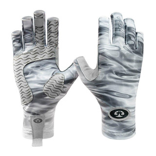 Thumbnail 1: Flying Fisherman Flying Fisherman Sunbandit Gray Water Fishing Gloves 
