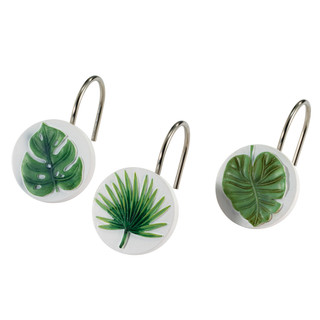 Thumbnail 1: Avanti Avanti Viva Palm Shower Curtain Hooks Coastal Bath 