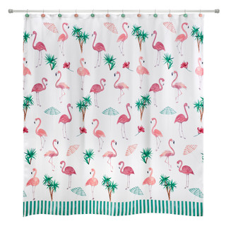 Thumbnail 2: Avanti Avanti Flamingo Paradise Shower Hooks 