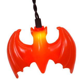 Thumbnail 5: Kurt Adler Kurt Adler UL 25-Purple and Orange Bat Icicle Light Set. 