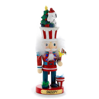 Thumbnail 4: Peanuts Kurt Adler 12-Inch Snoopy Hollywood Nutcracker. 