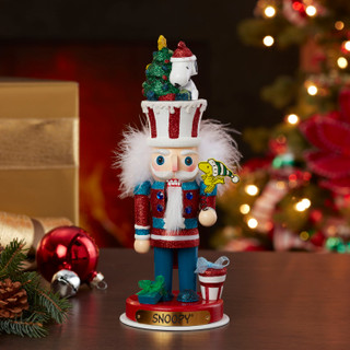 Thumbnail 7: Peanuts Kurt Adler 12-Inch Snoopy Hollywood Nutcracker. 
