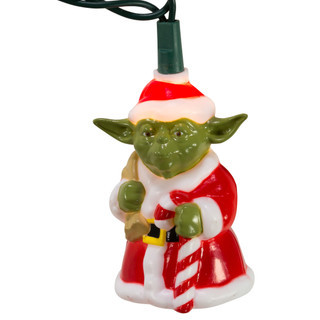 Thumbnail 5: Star Wars Kurt Adler UL 10-Light Star Wars Santa Yoda Light Set. 