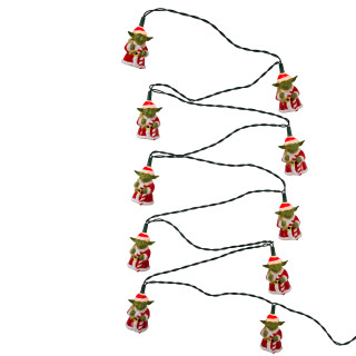 Thumbnail 1: Star Wars Kurt Adler UL 10-Light Star Wars Santa Yoda Light Set. 