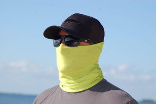 Thumbnail 1: Flying Fisherman Flying Fisherman Mens Hi-Vis Green Sunbandit Face Mask 