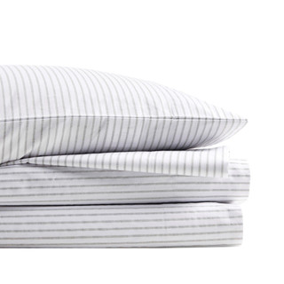 Thumbnail 19: Madison Park Madison Park Essentials Striped Cotton 4 Piece Sheet Set 