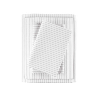 Thumbnail 22: Madison Park Madison Park Essentials Striped Cotton 4 Piece Sheet Set 