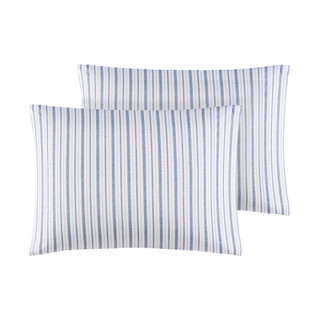 Thumbnail 16: Madison Park Madison Park Essentials Striped Cotton 4 Piece Sheet Set 