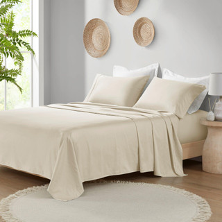 Thumbnail 1: Madison Park Madison Park Deep Pocket Organic Cotton 4 Piece Sheet Set 