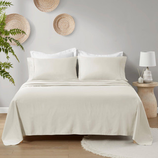 Thumbnail 3: Madison Park Madison Park Deep Pocket Organic Cotton 4 Piece Sheet Set 
