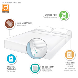 Thumbnail 45: Intelligent Design Microfiber All Season Soft Touch Sheet Set 