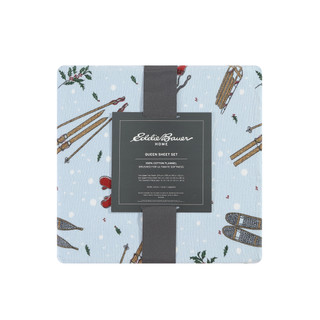 Thumbnail 4: Eddie Bauer Eddie Bauer Snow Day Cotton Flannel Sheet Set 