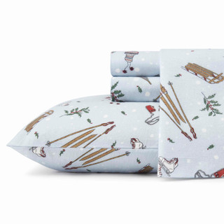 Thumbnail 2: Eddie Bauer Eddie Bauer Snow Day Cotton Flannel Sheet Set 