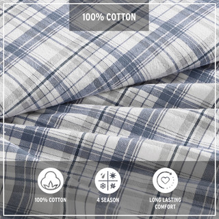 Thumbnail 8: Eddie Bauer Eddie Bauer Beacon Hill Cotton Flannel Sheet Set 