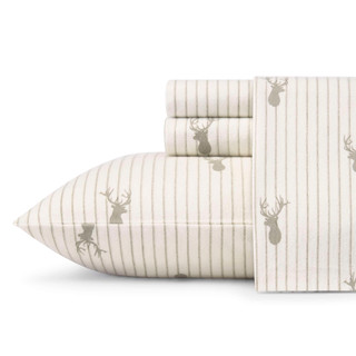 Thumbnail 2: Eddie Bauer Eddie Bauer Deer Lodge Cotton Flannel Sheet Set 