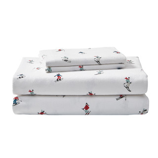 Thumbnail 2: Eddie Bauer Eddie Bauer Ski Slope Cotton Flannel Sheet Set 
