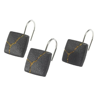Thumbnail 1: Nicole Miller Sydney Bathroom Collection Shower Hooks Set of 12 