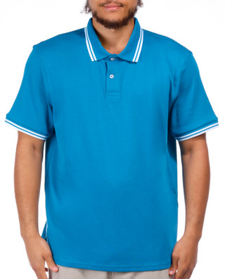 Thumbnail 4: Tackle & Tides Tackle & Tides Mens Tipped Short Sleeve Polo Shirt 