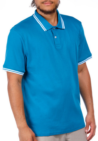 Thumbnail 1: Tackle & Tides Tackle & Tides Mens Tipped Short Sleeve Polo Shirt 