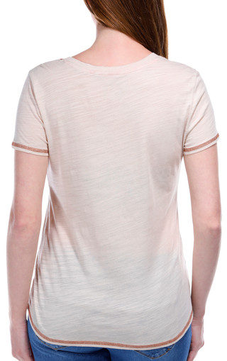 Thumbnail 3: Blue Sol Blue Sol Womens Solid Luxey Short Sleeve V-Neck Top 
