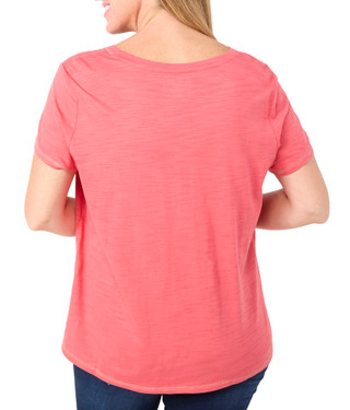 Thumbnail 3: Blue Sol Blue Sol Womens Solid Luxey Short Sleeve V-Neck Top 