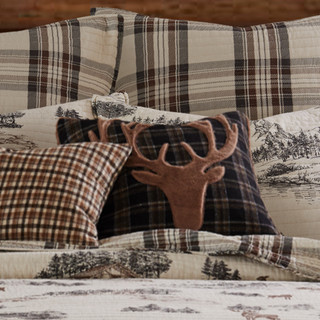 Thumbnail 2: Levtex Home Levtex Home Lodge Toile Antler Pillow 