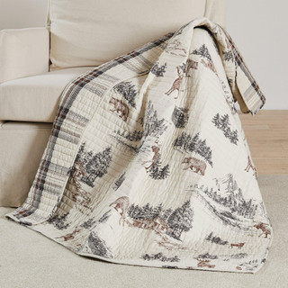 Thumbnail 2: Levtex Home Levtex Home Lodge Toile Quilted Throw 