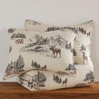 Thumbnail 15: Levtex Home Levtex Home Lodge Toile Quilt & Sham Set 