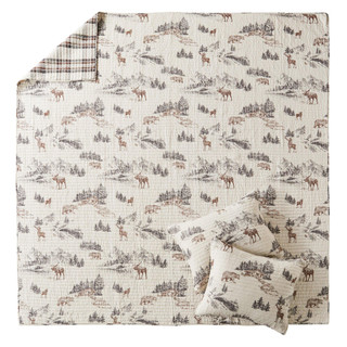 Thumbnail 18: Levtex Home Levtex Home Lodge Toile Quilt & Sham Set 