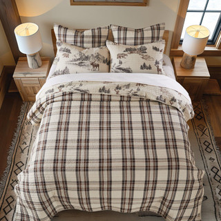 Thumbnail 3: Levtex Home Levtex Home Lodge Toile Euro Sham Set of 2 