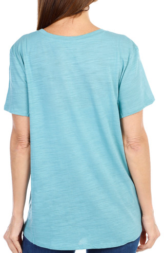 Thumbnail 2: Blue Sol Blue Sol Womens Solid Luxey Solid T-Shirt 