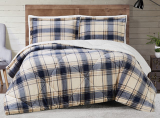 Thumbnail 3: Truly Soft Truly Soft Cuddle Warmth Printed Plaid Comforter Set 