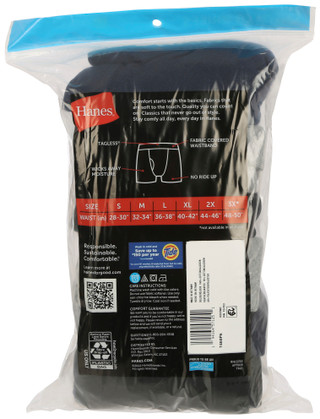 Thumbnail 4: Hanes Hanes Mens 6-Pk. Solid Tagless Boxer Briefs 