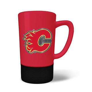Thumbnail 1: CALGARY FLAMES NHL Calgary Flames 15oz Jump Ceramic Mug With Emblem 
