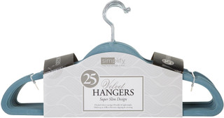 Thumbnail 2: SIMPLIFY Simplify 25-pk. Velvet Hangers 