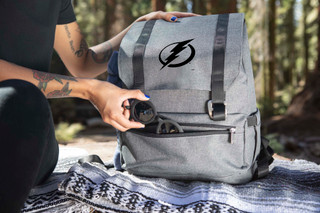 Thumbnail 3: Tampa Bay Lightning NHL Tampa Bay Lightning On The Go Traverse Backpack Cooler 