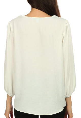 Thumbnail 2: Blue Sol Blue Sol Womens Puff Long Sleeve Solid Top 
