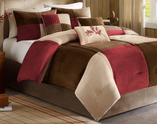 Thumbnail 1: Madison Park Madison Park Jackson Blocks 7-pc. Comforter Set 