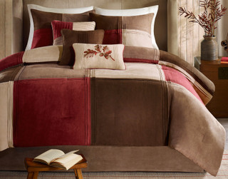 Thumbnail 2: Madison Park Madison Park Jackson Blocks 7-pc. Comforter Set 
