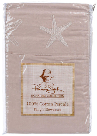 Thumbnail 1: Panama Jack Panama Jack 2-pk. Embroidered Hem Starfish Pillowcase Set 